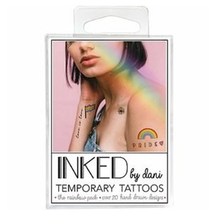 INKED BY DANI THE RAINBOW PACK TEMPORARY TATTOOS